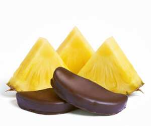 Piña con chocolate. Bolsa 250 g